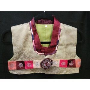 Korean Traditional Hanbok Vest Authentic Handmade Size 7